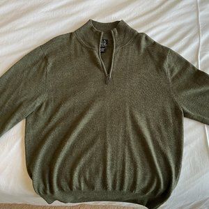 Jos. A. Bank Tailored Fit 1/4 Zip Merino Wool Sweater
